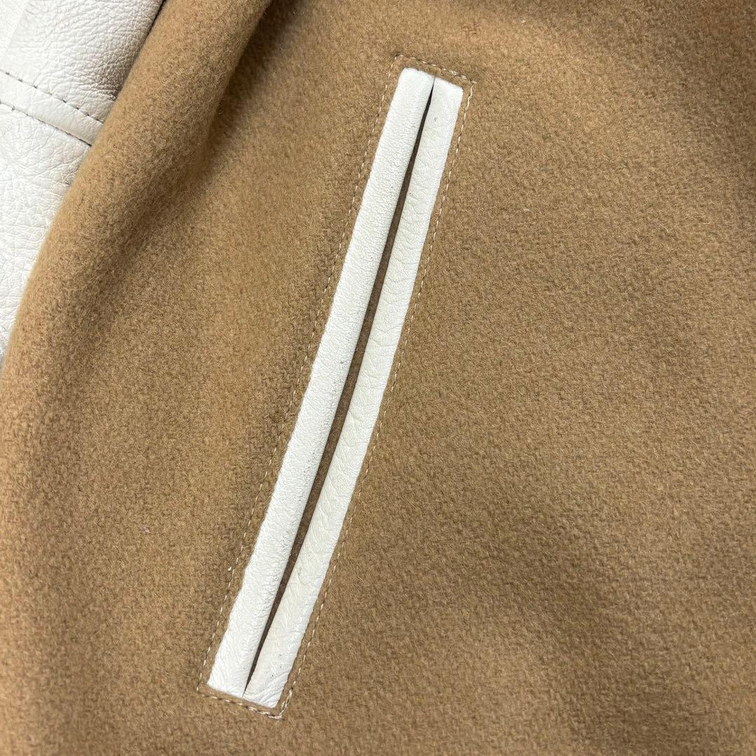 5984【スタッフ限定】アベイシングエイプ☆ワッペン付きレザースタジャン 青山