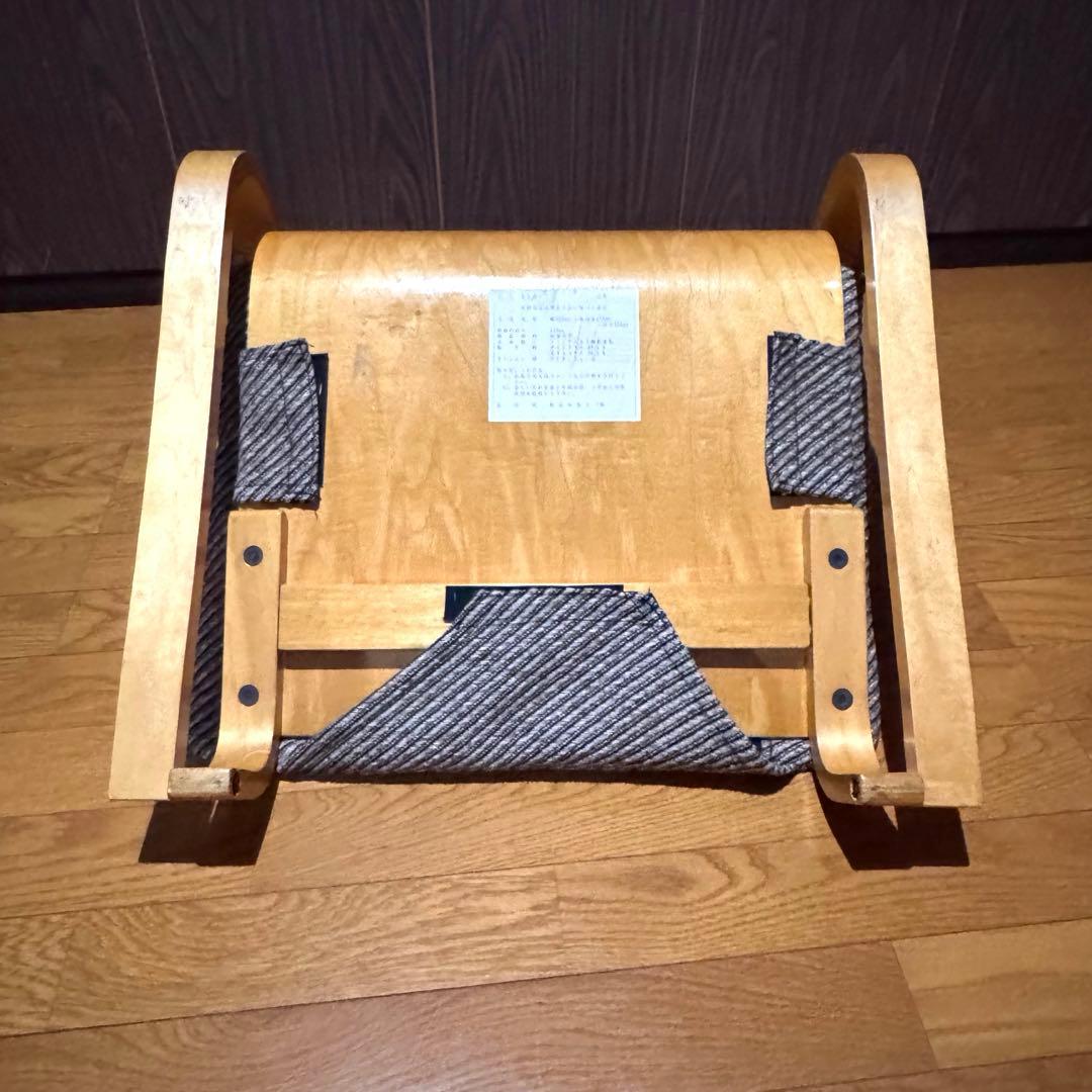 徳島県立工業技術センター 新日本木工 曲木 低座椅子 胡坐楽座