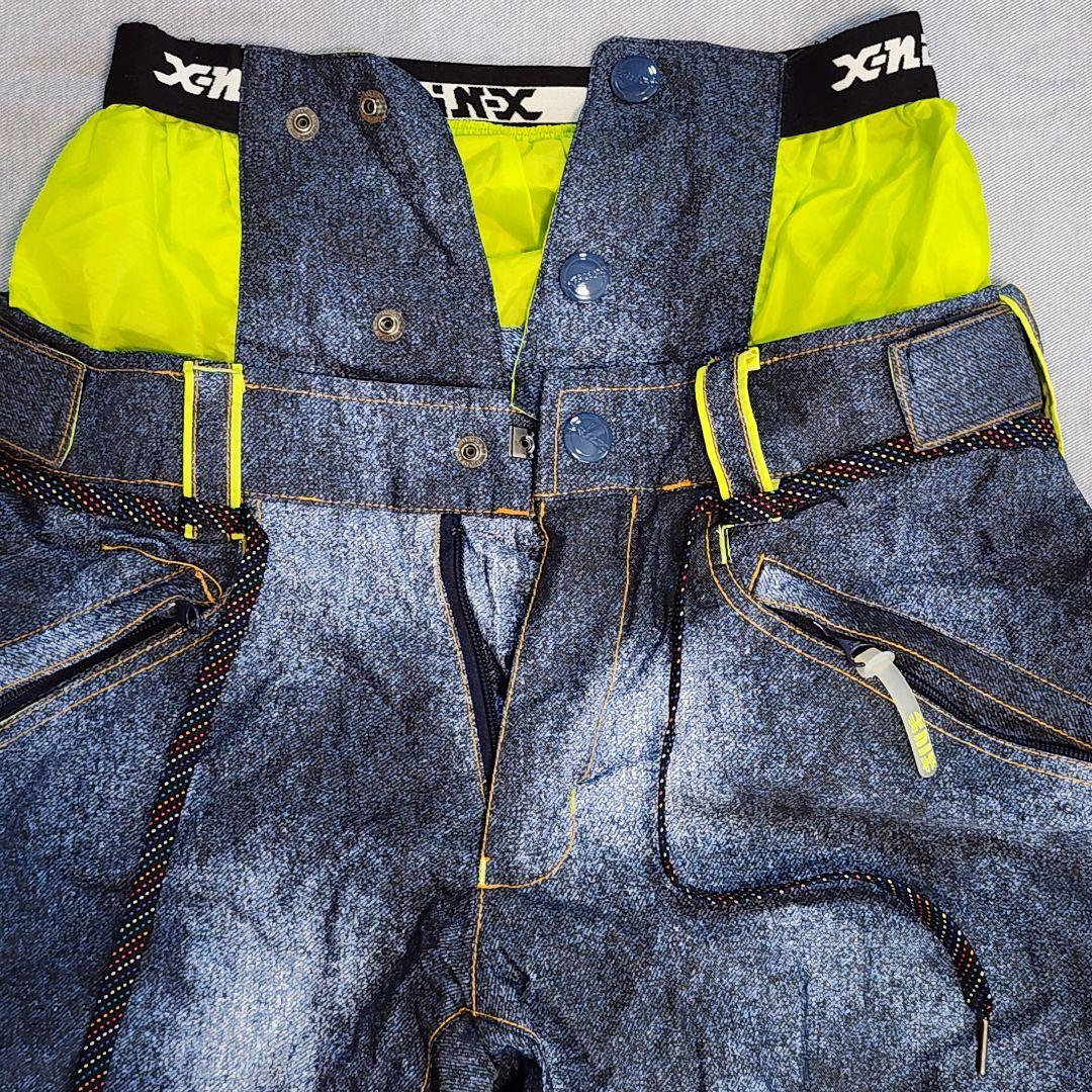 X-NIX スノーボードウェア パンツ デニム風 ブルー系 USA Sサイズ ① X
