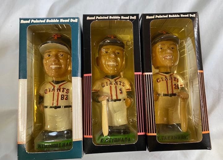【超希少】読売ジャイアンツ　巨人　栄光の2002年 フィギュア ボブルヘッド6体