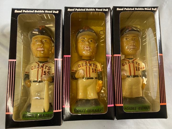 【超希少】読売ジャイアンツ　巨人　栄光の2002年 フィギュア ボブルヘッド6体