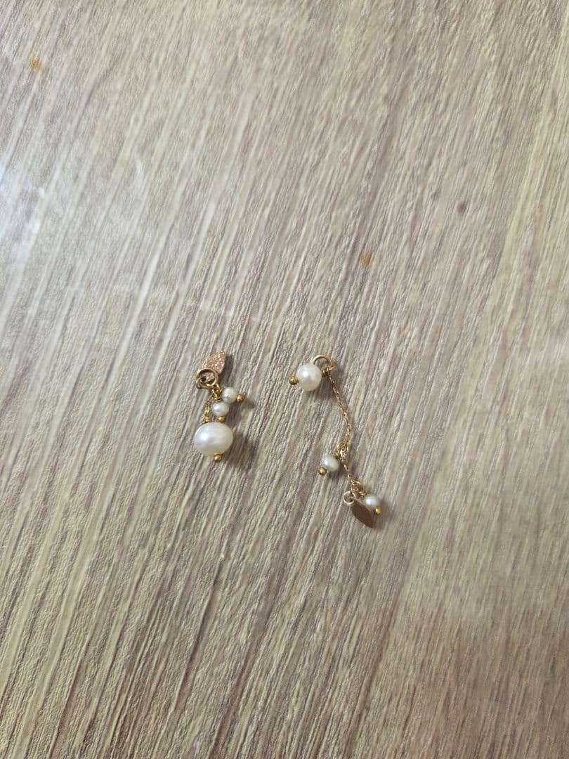 agete フェザー フープ ピアス　チャーム　セット