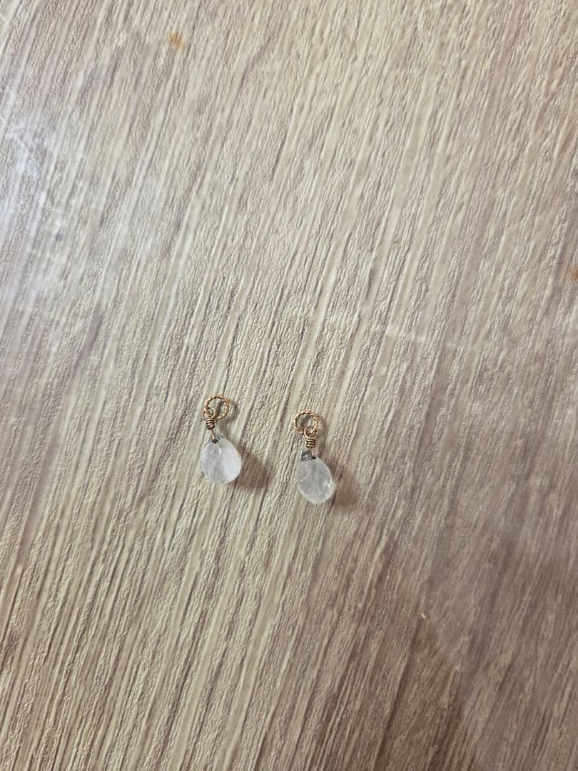 agete フェザー フープ ピアス　チャーム　セット