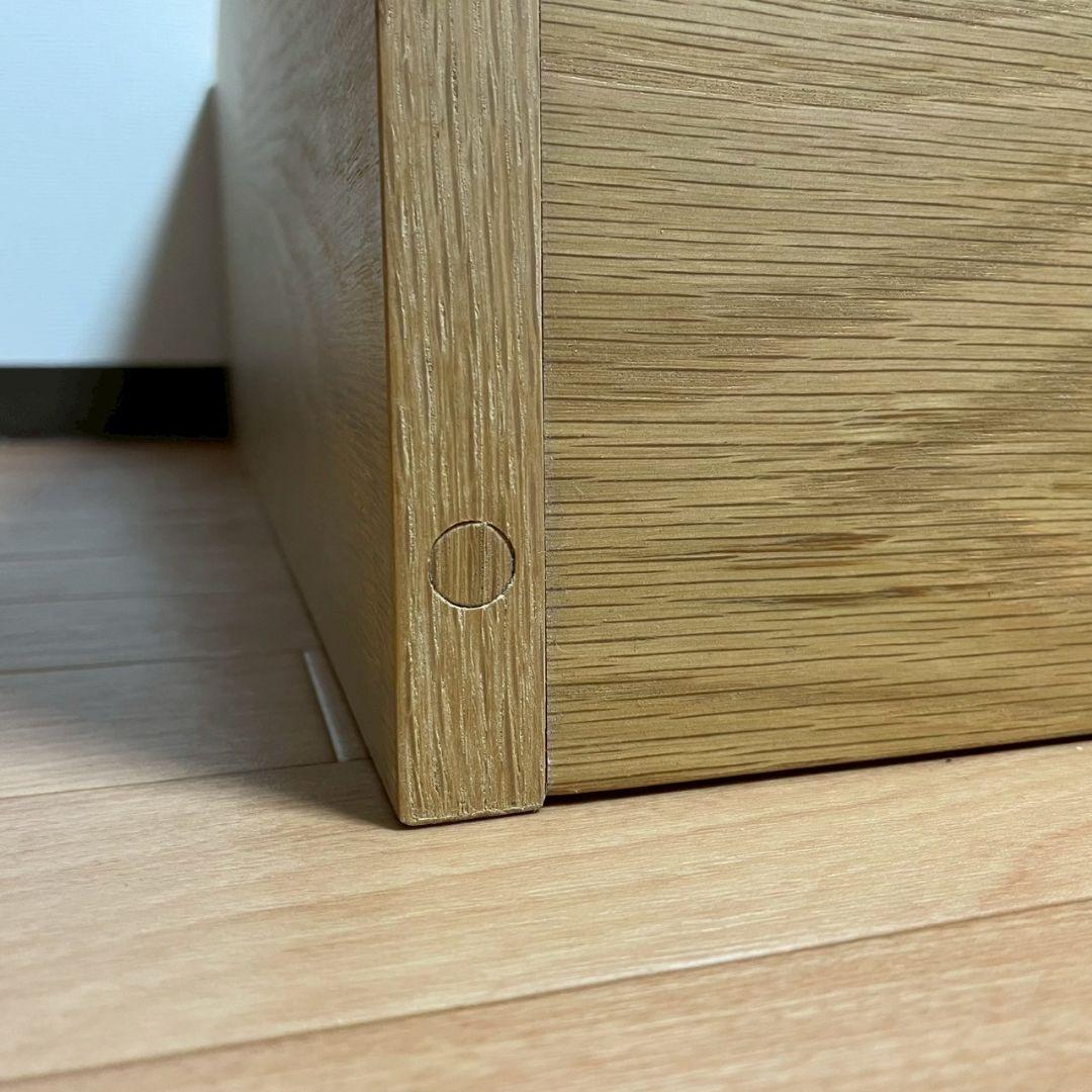 無印良品　スタッキングシェルフ　オーク材　２段