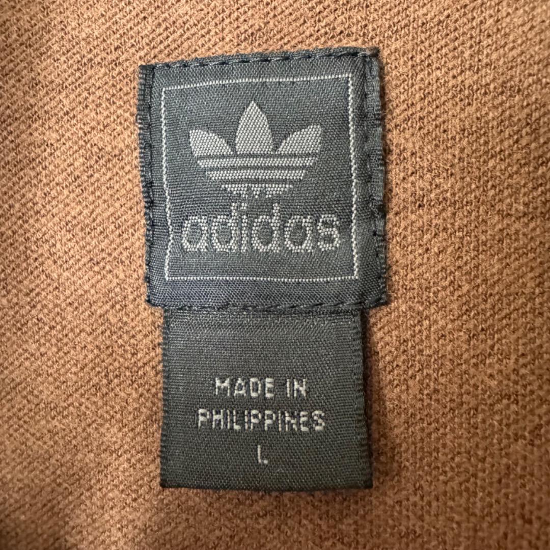 【希少】アディダス ジャージ 3XL 茶色 ブラウン イエロー 黄色 ミニロゴ