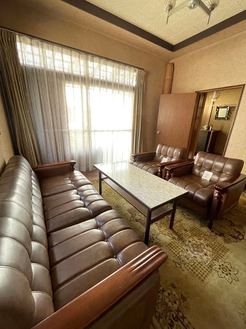 昭和レトロ　1人掛けソファ-1