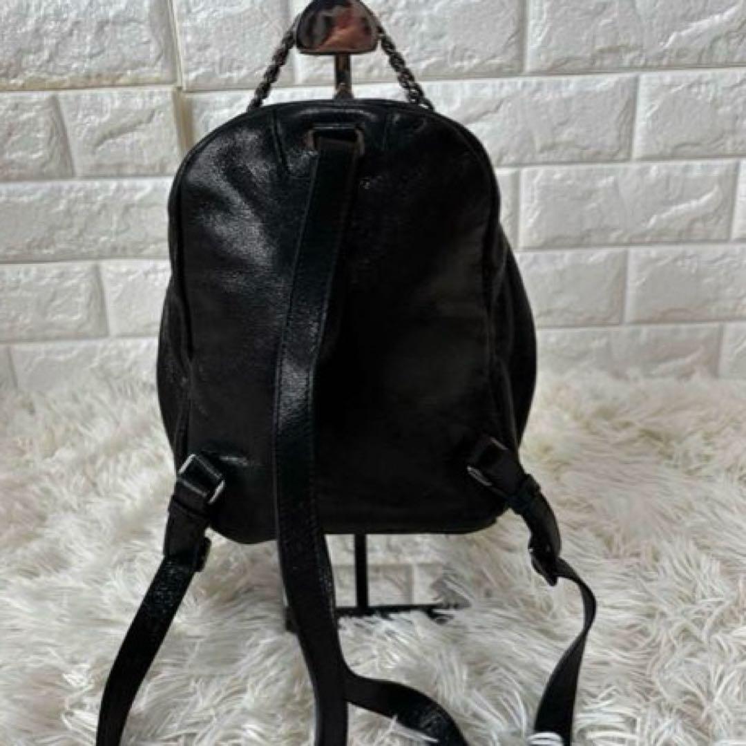 FURLA✨未使用級スパイバッグ　ミニリュック　レザー　タッセルシルバーチェーン