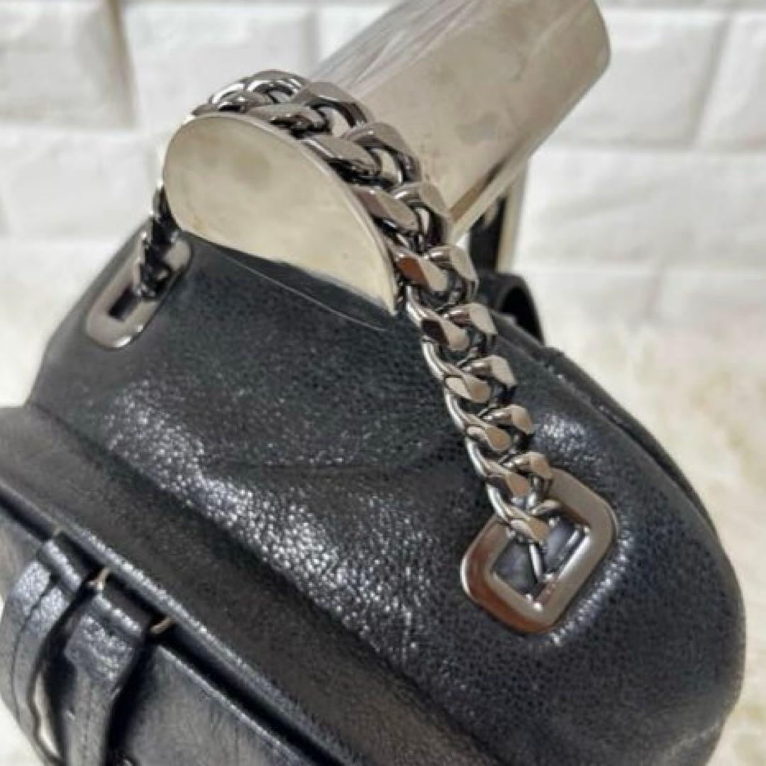 FURLA✨未使用級スパイバッグ　ミニリュック　レザー　タッセルシルバーチェーン