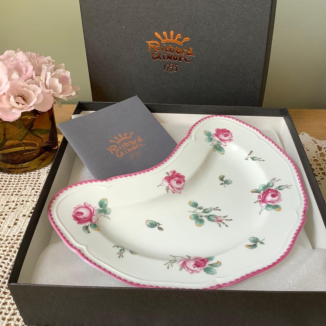 未使用／Richard Ginori アンティックローズ クレセントディシュの通販