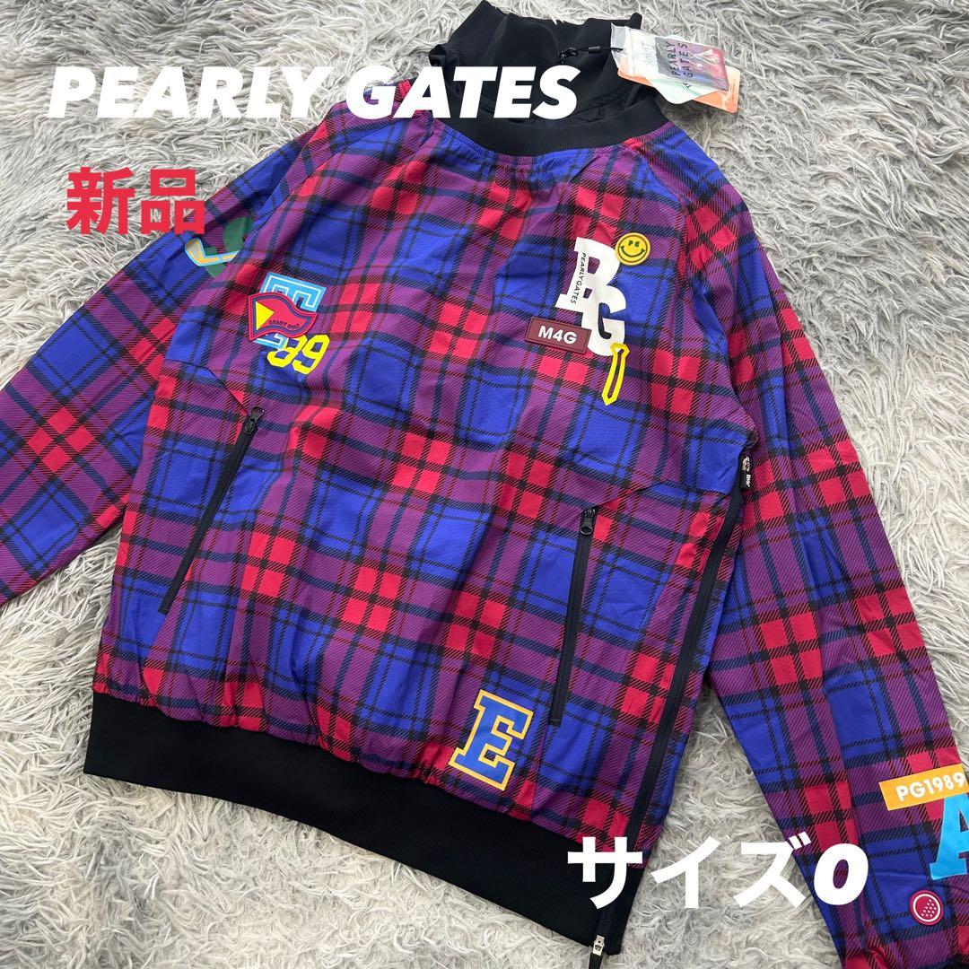 新品　パーリーゲイツ　ジャケット　スニード　ニコちゃん　チェック柄　サイズ0 1240101233931_1.jpg