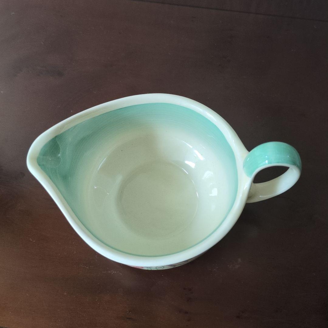 レア＊スージークーパー＊スクエアプレート＊ドレスデン＊グレービーソースボウル