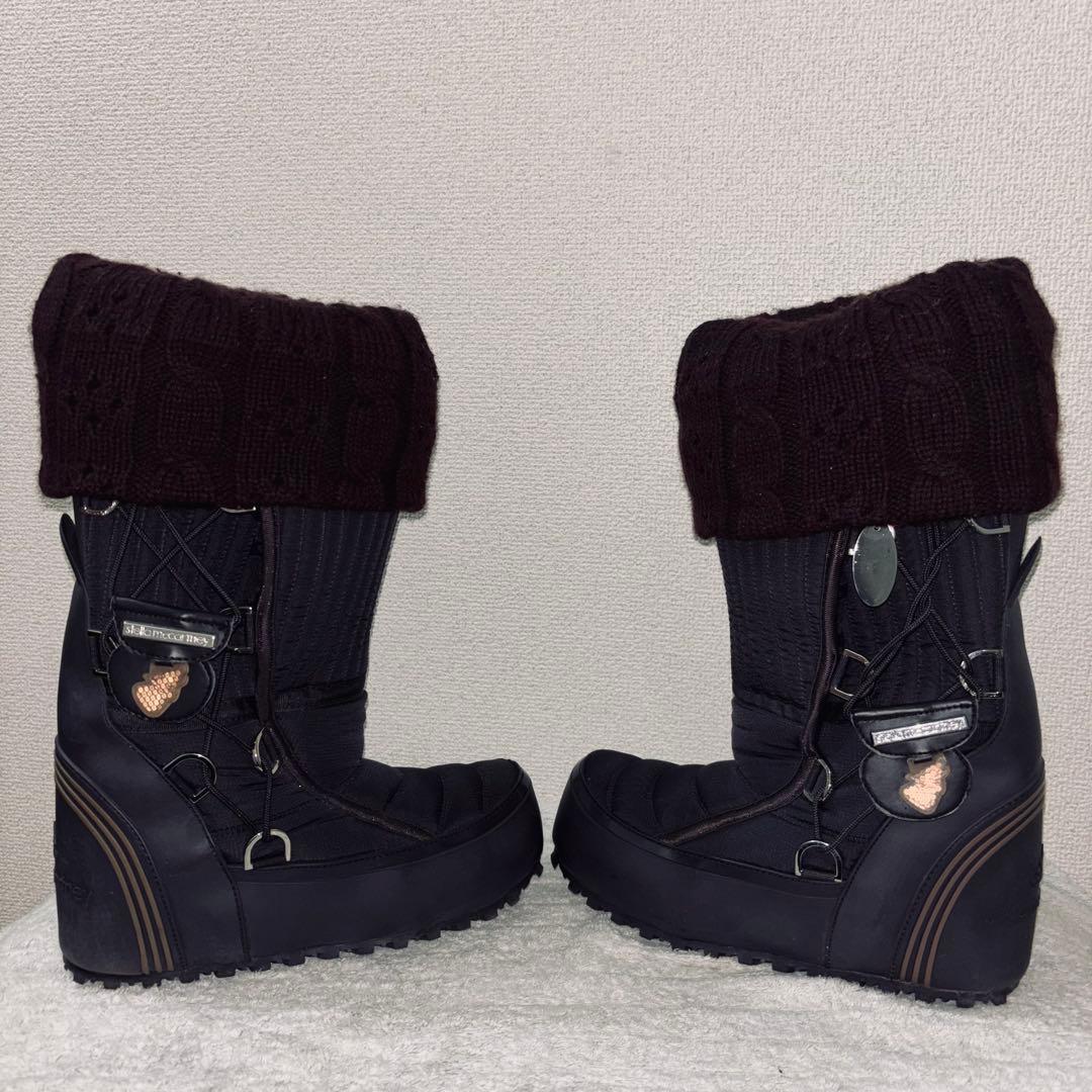 美品 アディダス ステラマッカートニー ニット スノーブーツ 22.5cm