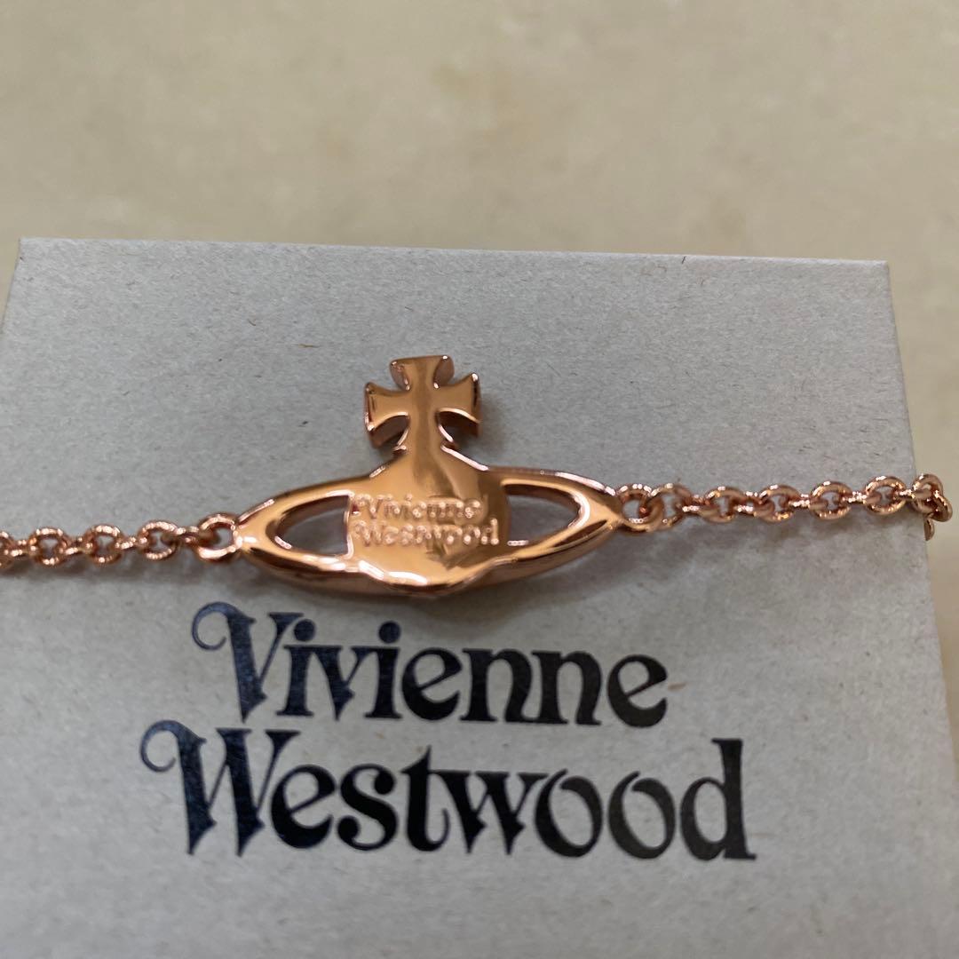 Vivianne Westwood ミニバスオーブブレスレット ピンクゴールド