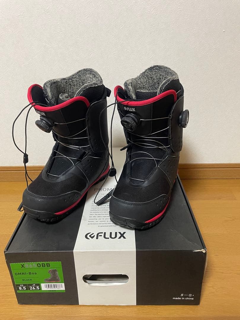 FLUX OMNI-boa 26.5cm 黒 訳あり 発送本州のみ