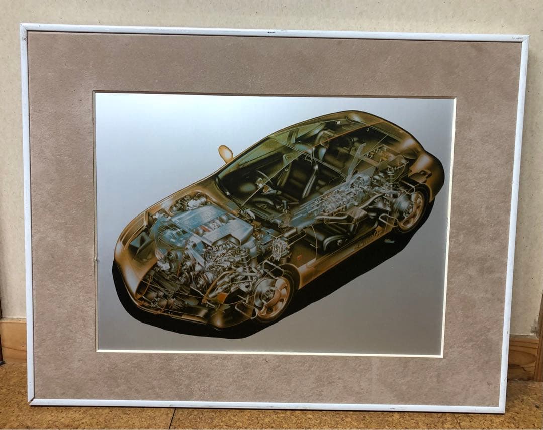 激レア！　幻の車トヨタ4500GT -テクニカルアート-猪本義弘自動車構造画