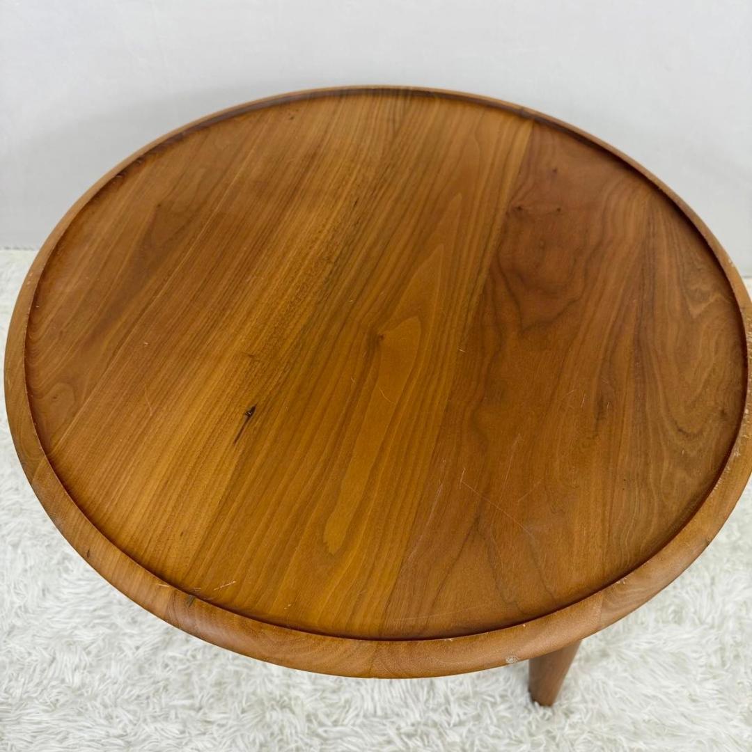 【北欧風】サイドテーブル　ナチュラル　ブラウン　オーク材　814-15