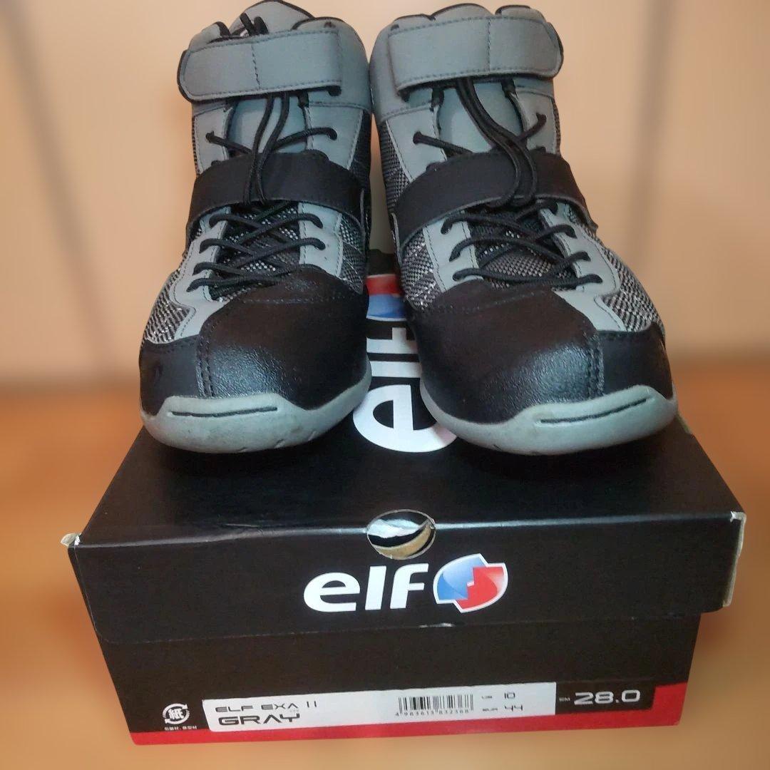 エルフ(ELF) バイクシューズ EXA11 グレー 28.0cm