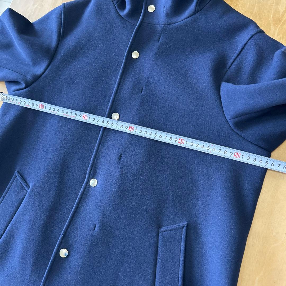 エディフィス☆フーデッドコート☆ウール☆ネイビー☆紺☆防寒☆美品☆