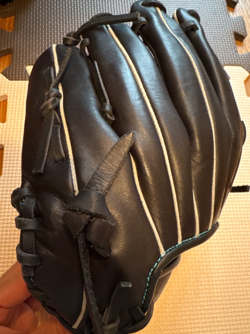 asics 軟式グローブ 黒