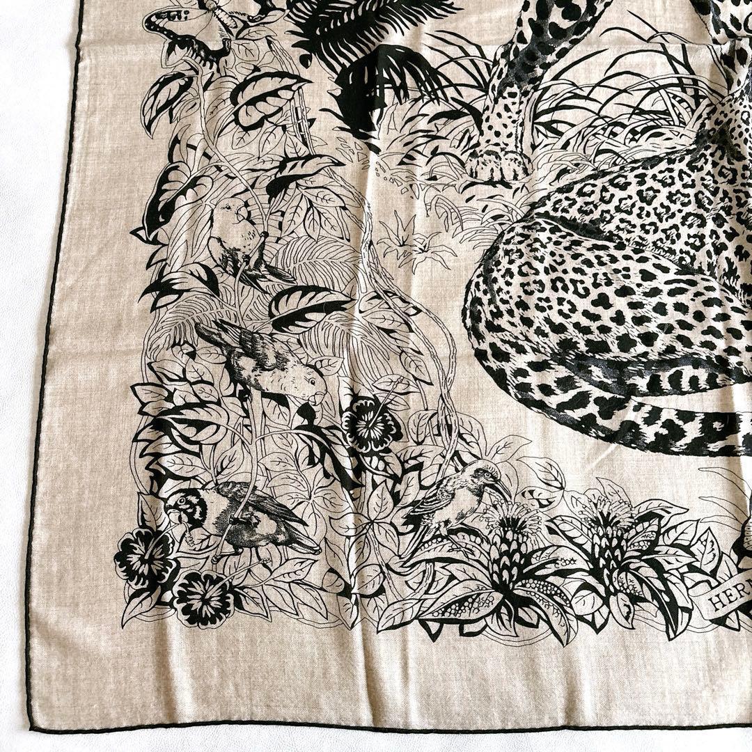 エルメス HERMES カレジェアン140 カシシル ジャングル・ラブ 豹