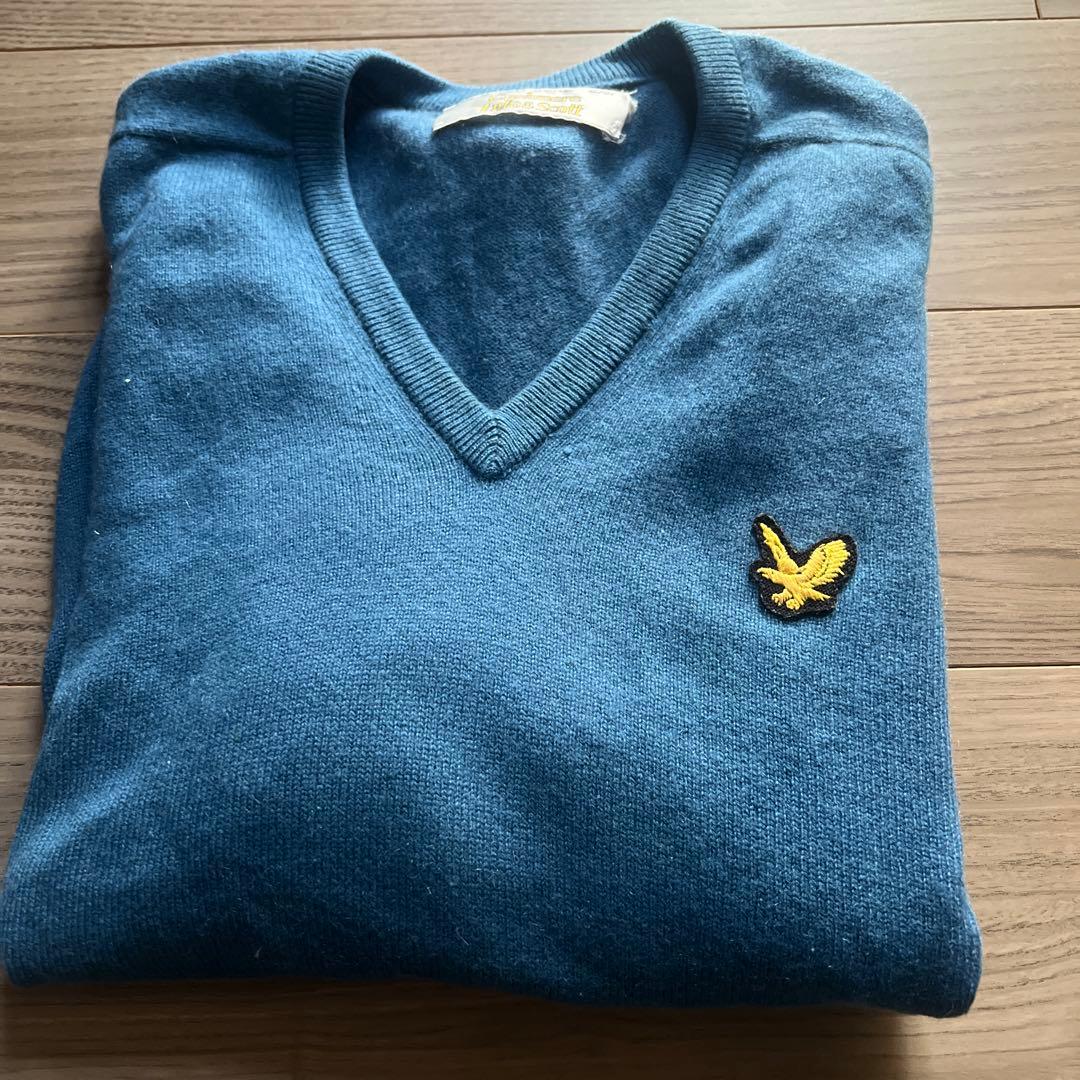 Lyle & Scott カシミヤ Vネックセーター 42/107 - メルカリ