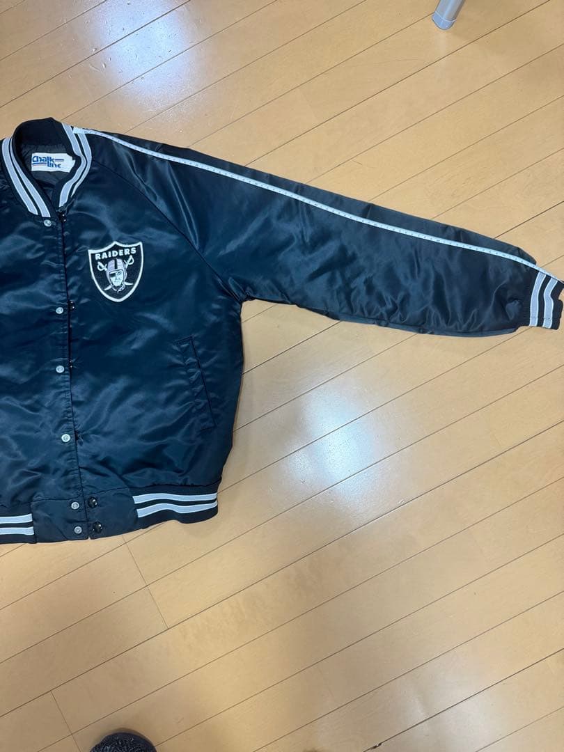 美品！90s ビンテージ✳︎チョークライン製 NFL レイダース スタジャン