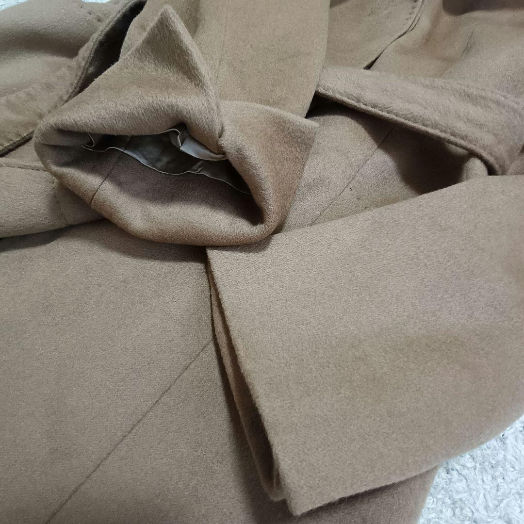 mugi♡様【23区】高級カシミヤ100% スタンドカラー ベルテッドコート