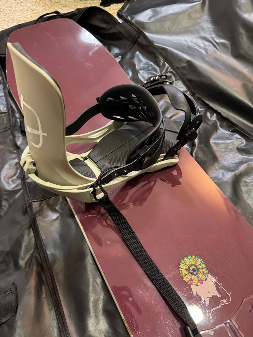 スノーボード（154）、バインディング、ケースセット