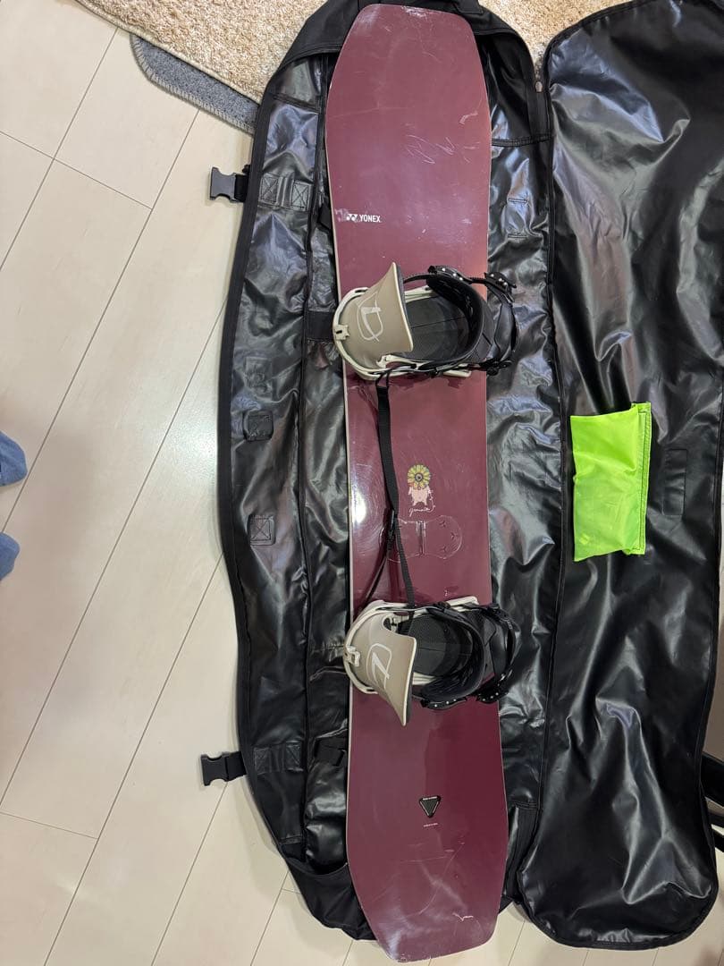 スノーボード（154）、バインディング、ケースセット