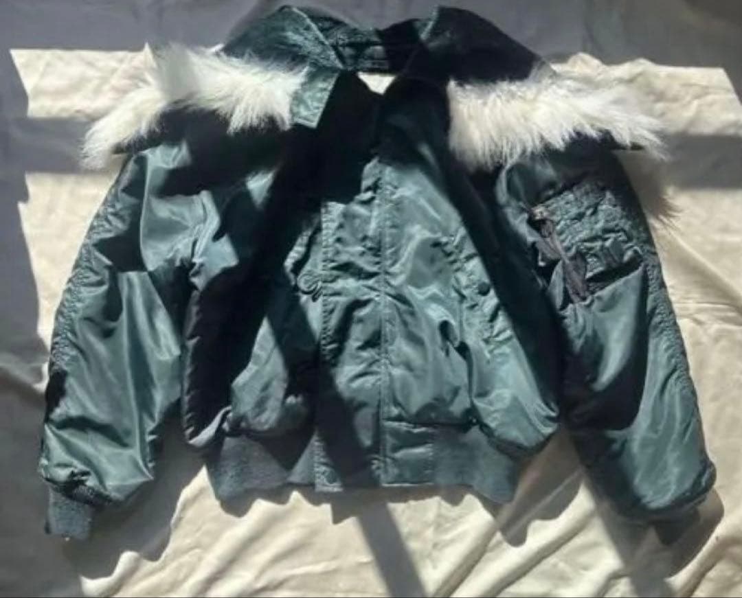 n2b フライトジャケット ma-1 vintage 白ファ - メルカリ