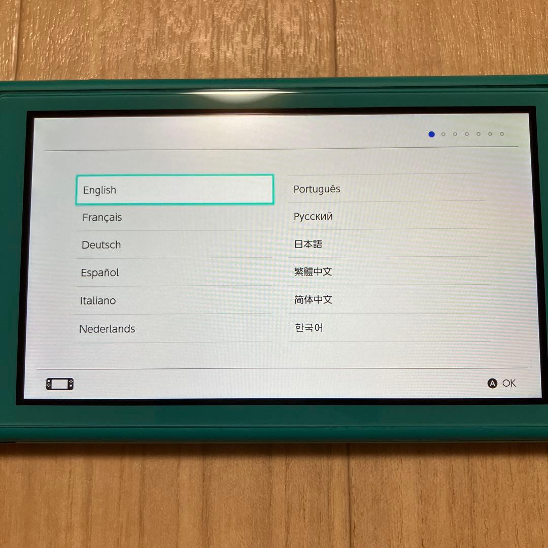 ニンテンドースイッチライト　ターコイズ　美品　充電器箱付き