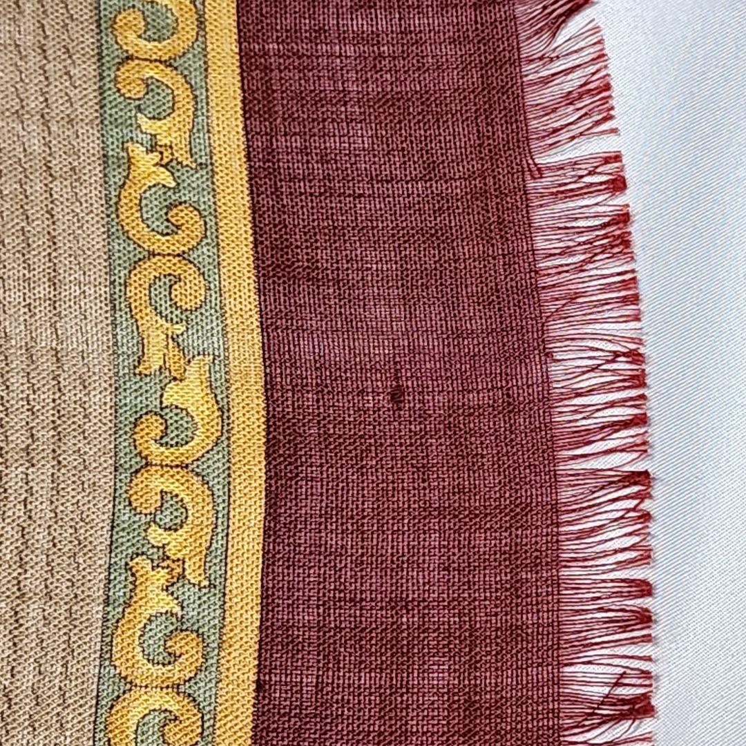 ★LOEWE★ ストール ショール アナグラム 馬具 木の実 ワインレッド