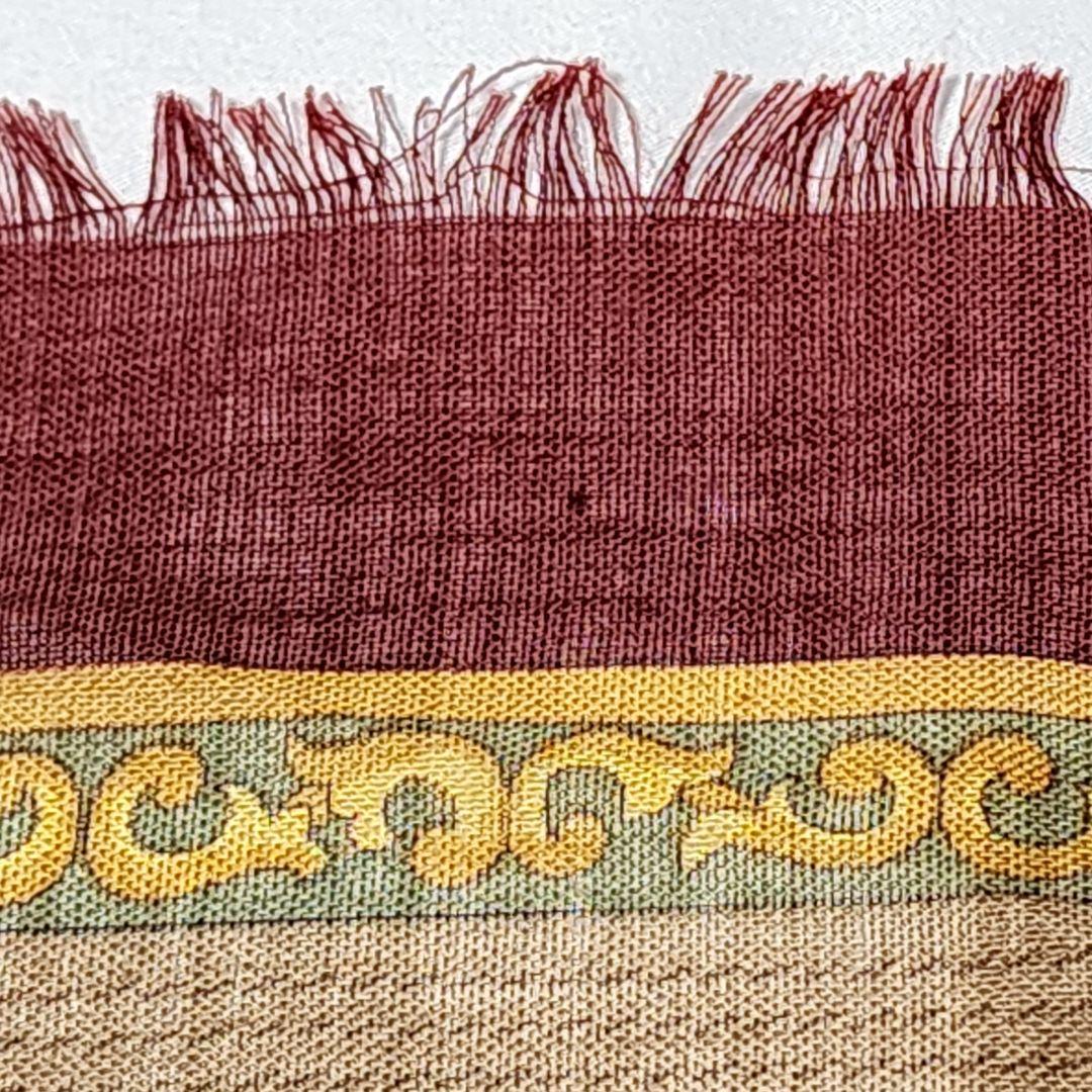 ★LOEWE★ ストール ショール アナグラム 馬具 木の実 ワインレッド