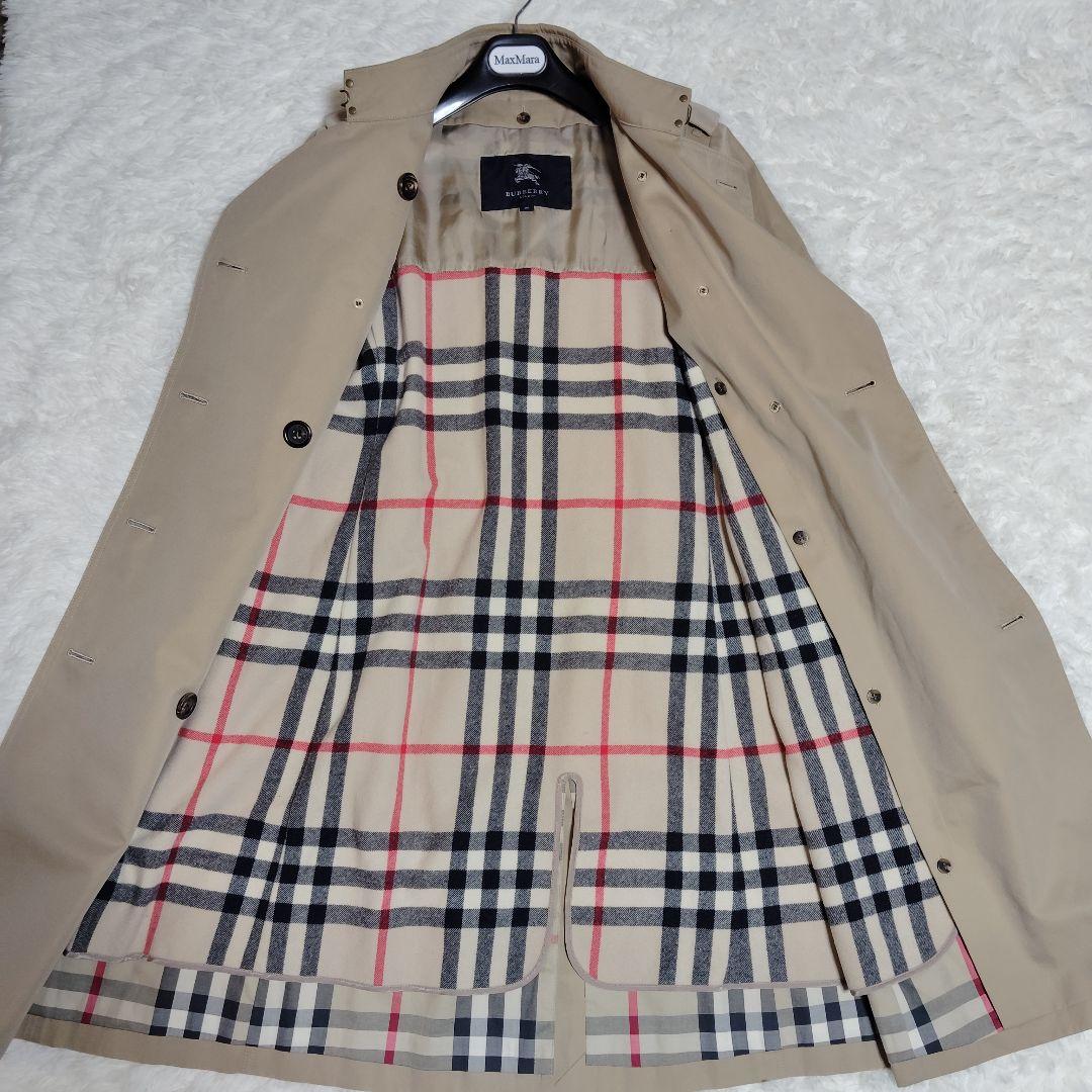 美品 バーバリー トレンチコート ハニーベージュ ライナー メガチェック 38