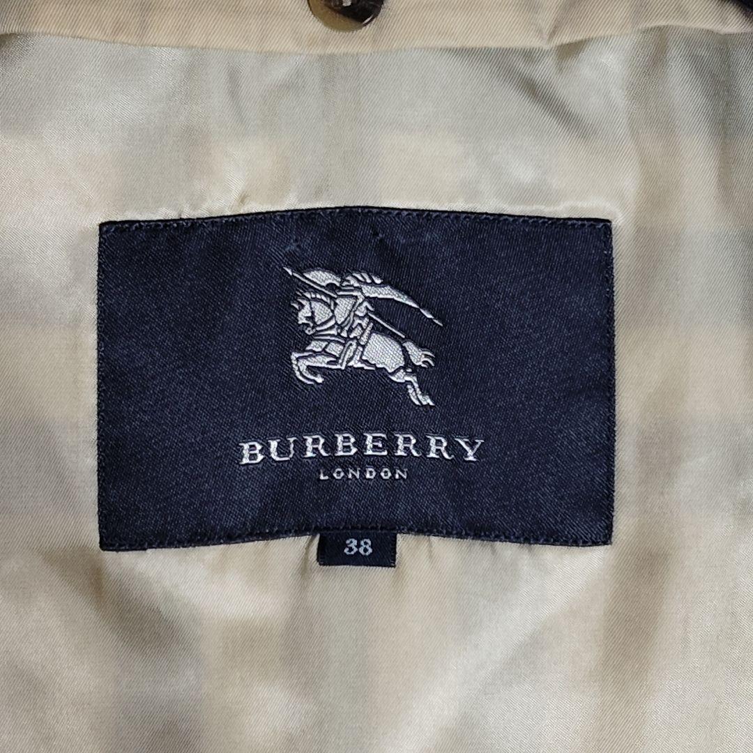 美品 バーバリー トレンチコート ハニーベージュ ライナー メガチェック 38