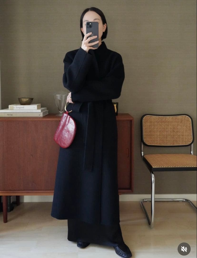 ジャケット・アウター neau Serene Robe Coat(black)