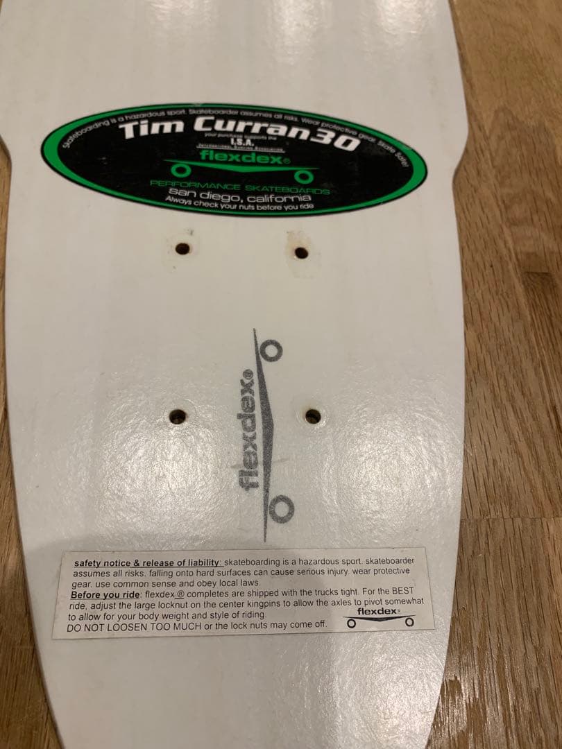 flexdex スケートボード コンプリート ホワイト/グリーン