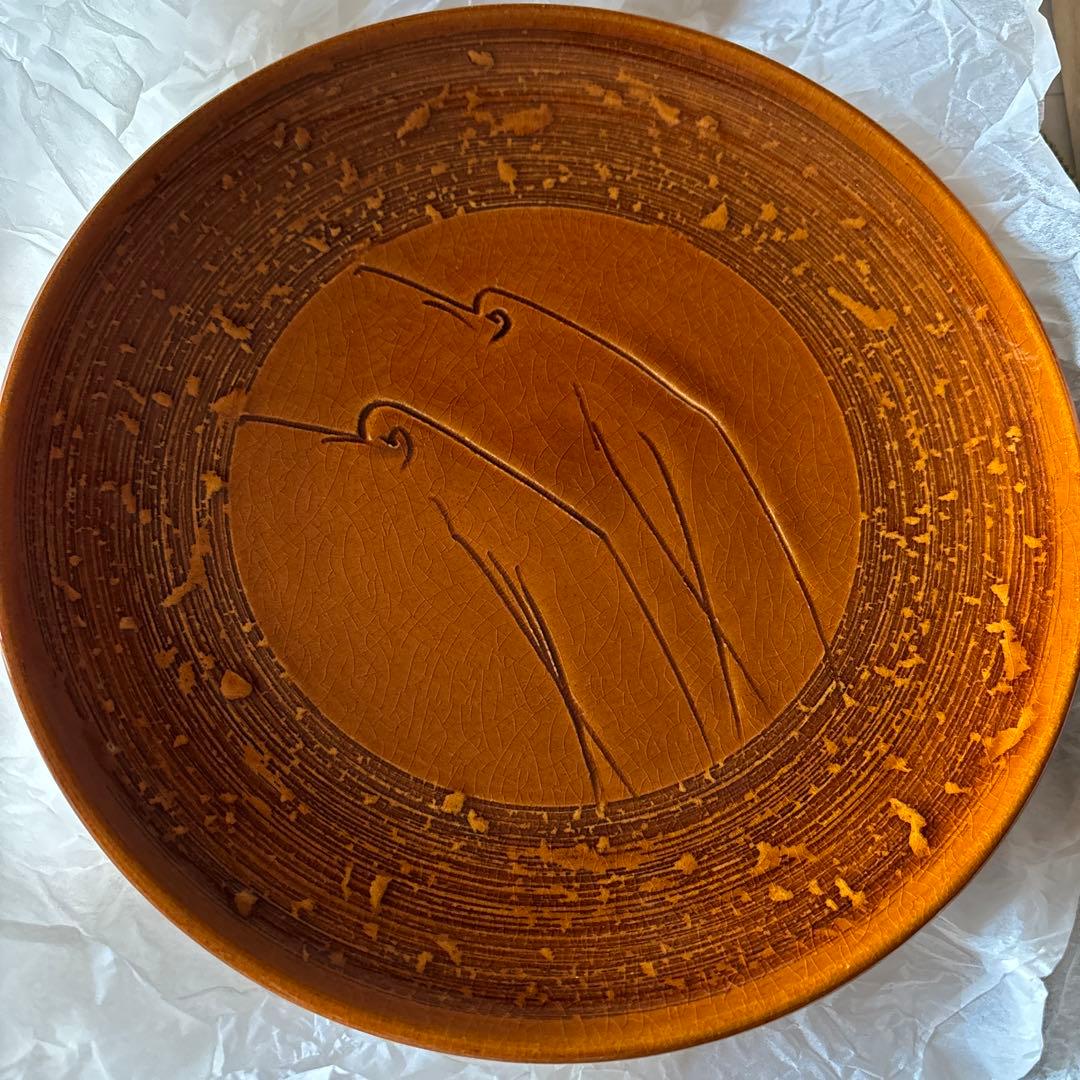 九谷焼/十代大樋長左衛門飾り皿 - www.boober.in