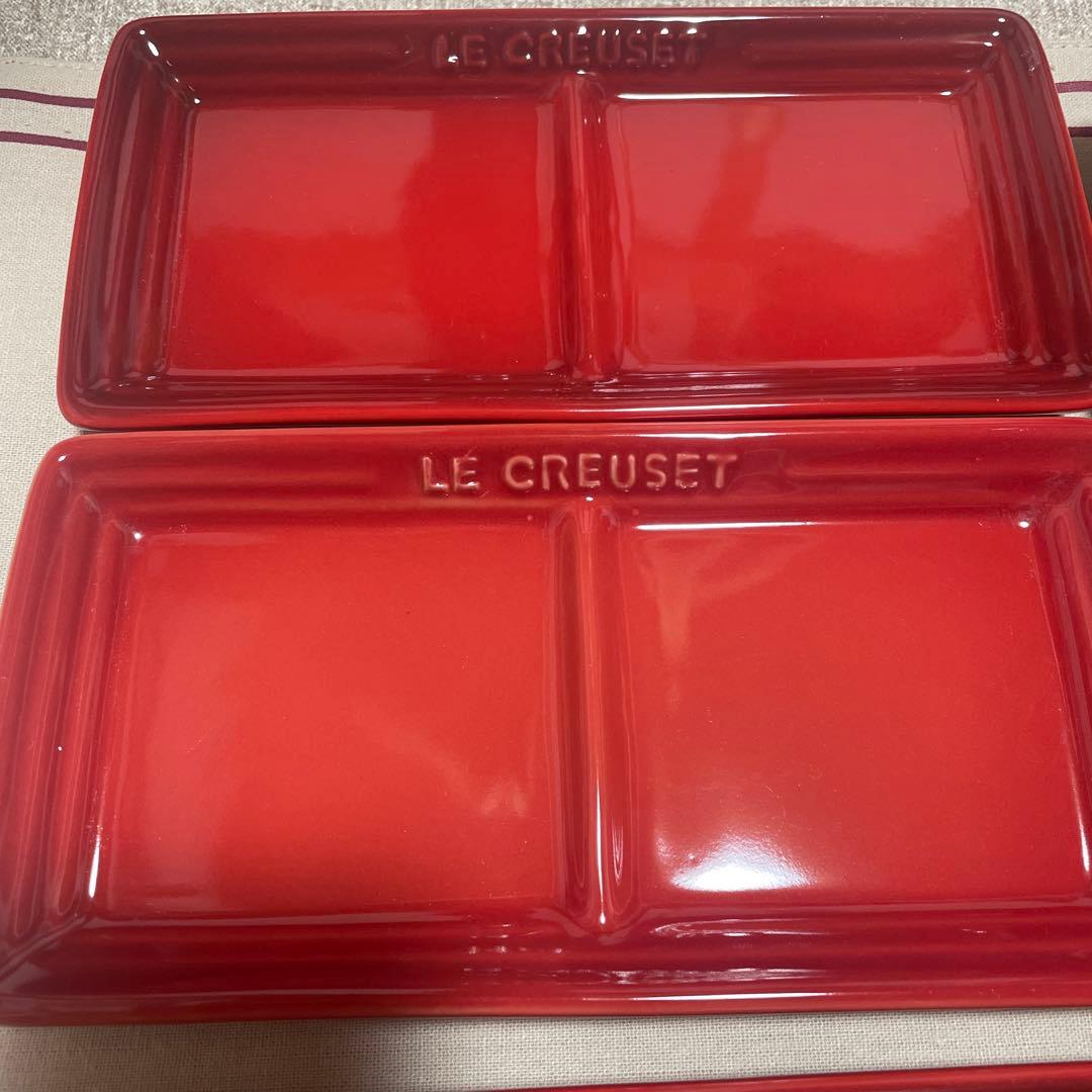 《美品》LE CREUSET 赤 食器セット 5点