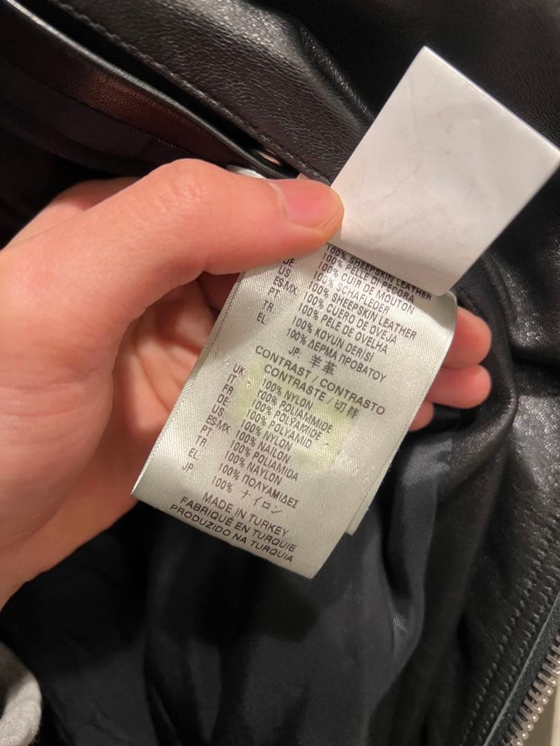 DIESEL BLACK GOLD レザー切替 MA-1 ライダースジャケット