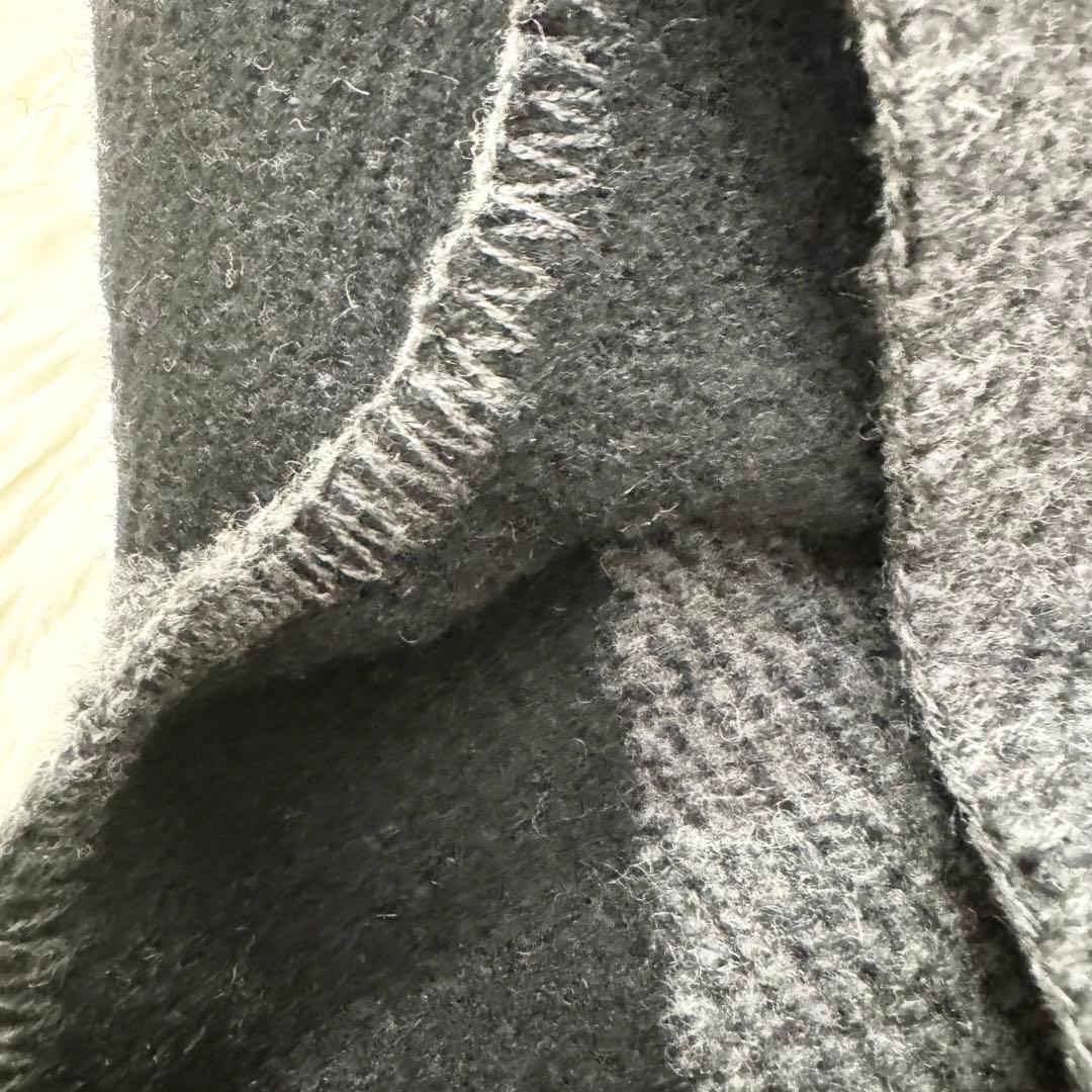 バーバリー Burberry メガチェック ケープマント カシミヤ混 グレー