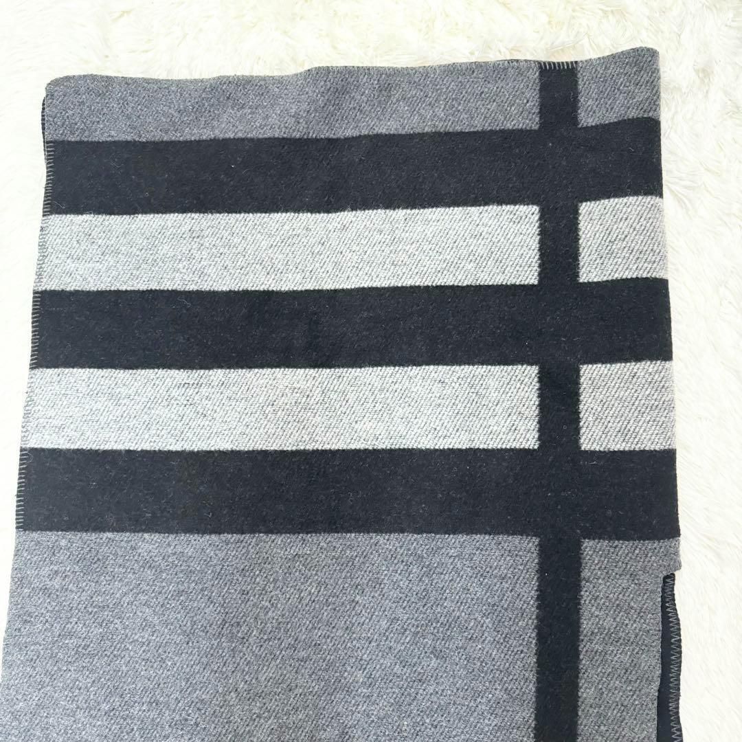 バーバリー Burberry メガチェック ケープマント カシミヤ混 グレー