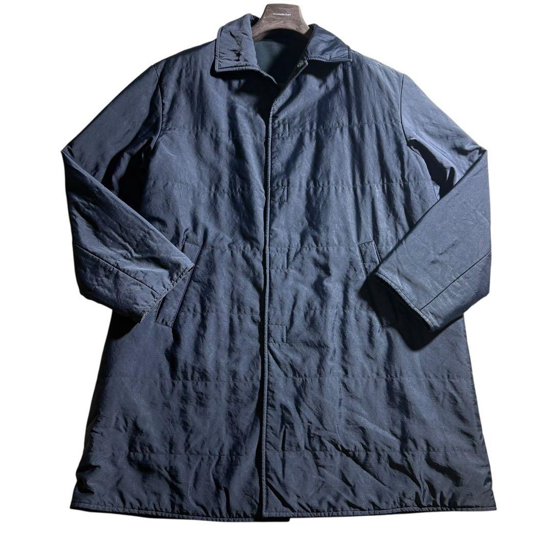 美品/希少XL！ジョルジオアルマーニ メンズ チェスターコート ロングコート 黒