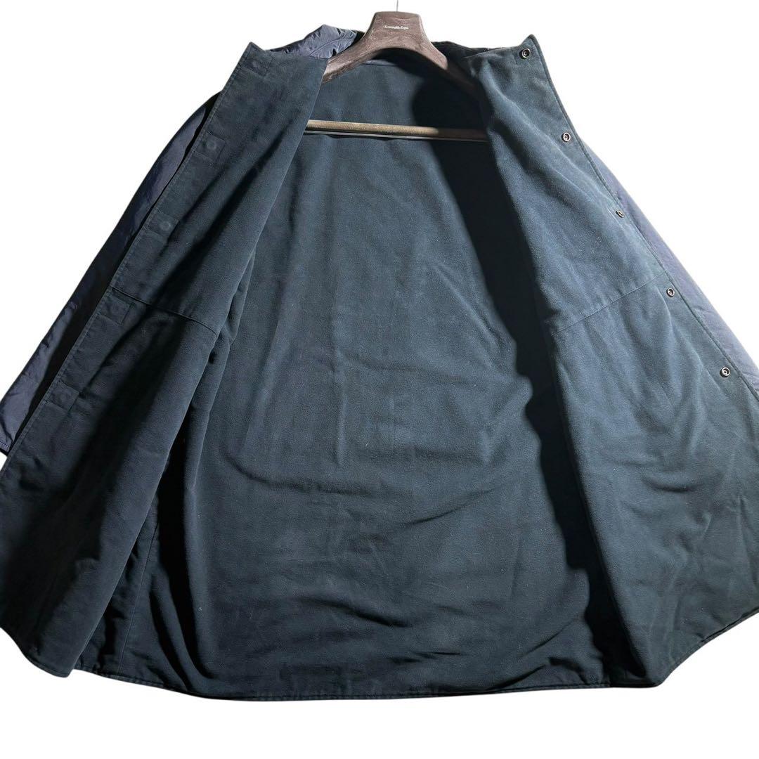 美品/希少XL！ジョルジオアルマーニ メンズ チェスターコート ロングコート 黒