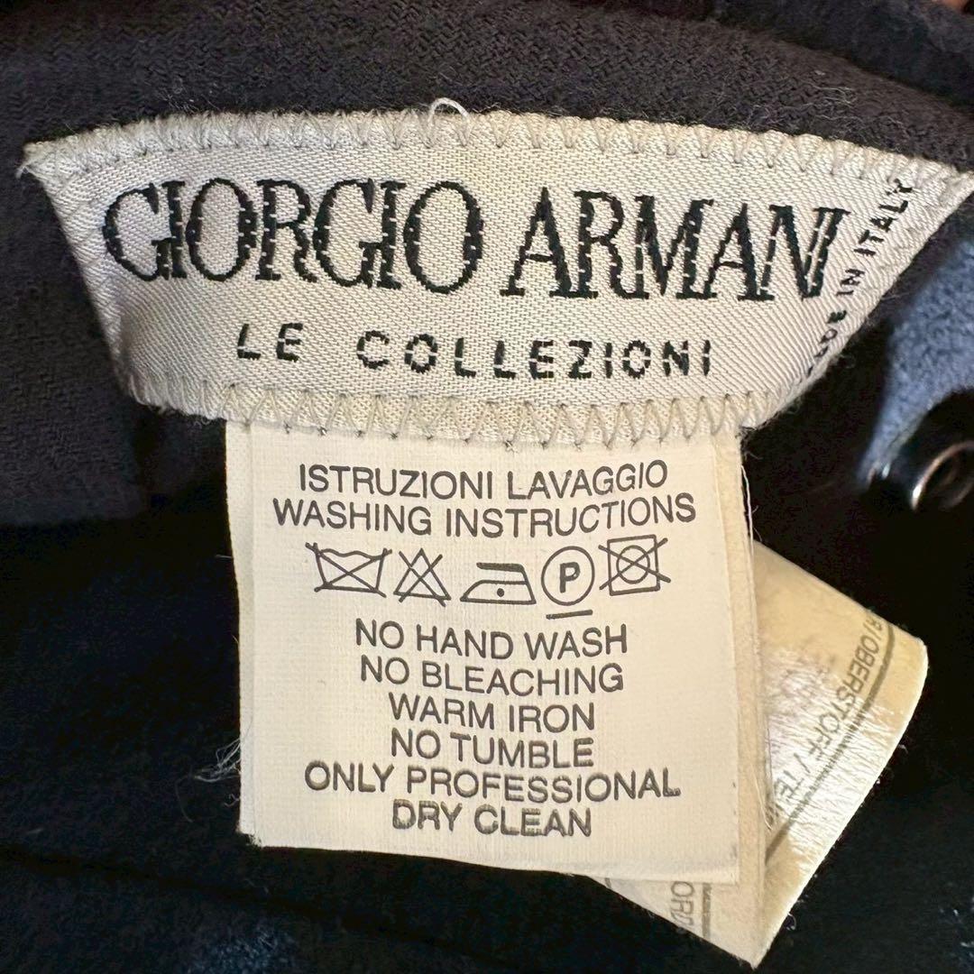 美品/希少XL！ジョルジオアルマーニ メンズ チェスターコート ロングコート 黒