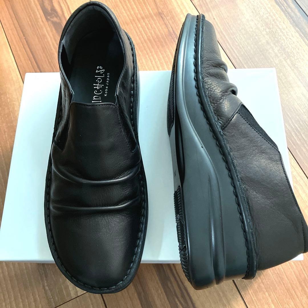 InCHOLJE 本革シャーリングスリッポンシューズ 24㎝ 安く 買