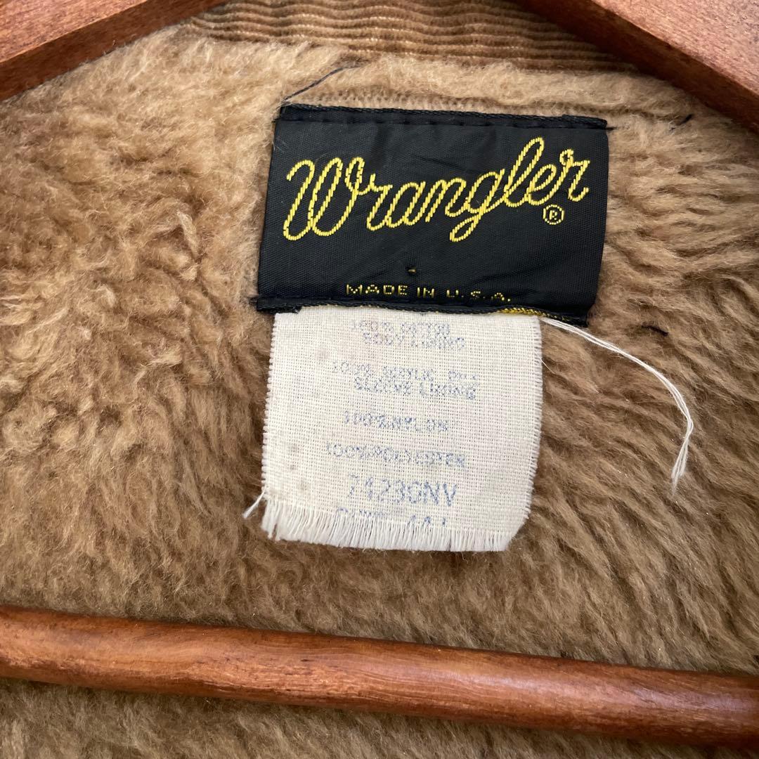 ゴ*太様 Wrangler ボア付きデニムジャケット アメリカ製　オーバーサイズ
