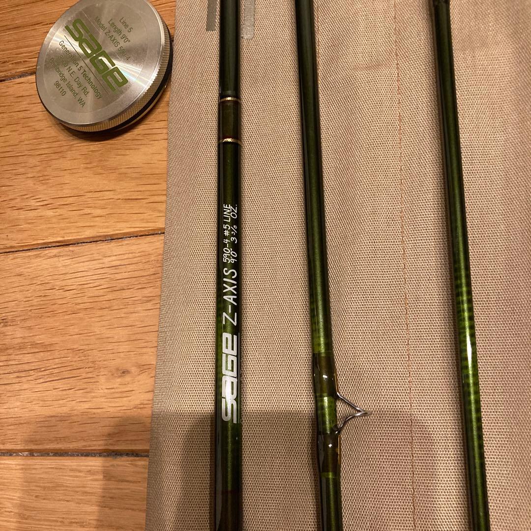 【美品】SAGE Z-Axis フライロッド　#5 9ft