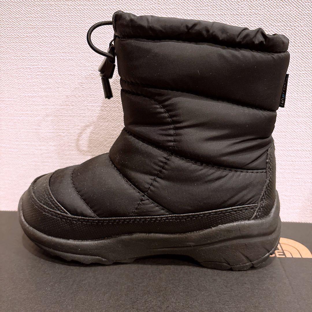 【極美品】ノースフェイス ヌプシ ブーティ ウォータープルーフ 17cm 子供用
