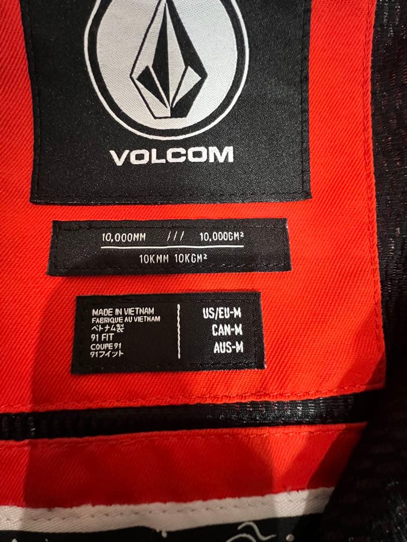 VOLCOM ボルコム オレンジ フード付き スノーボードウェア